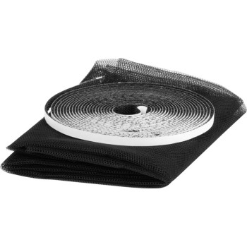 Сетка FlyScreen2 150х90 см, от насекомых и комаров, на окно, чёрный PE