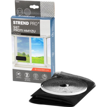 Сетка FlyScreen2 150x180 см, от насекомых и комаров, на окно, черный полиэтилен