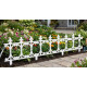 Žogs Fence Gardens F755, 64x34 cm, plastmasas, balts, mini dekoratīvs žogs Žogs Fence Gardens F755, 64x34 cm, plastmasas, balts, mini dekoratīvs žogs