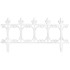 Забор Gаrdens F755, 64x34 см, пластик, белый, мини-заборчик декоративный