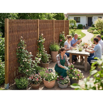 Dārza žogs Vītols 2000mm, L-5m, pīts, Soma