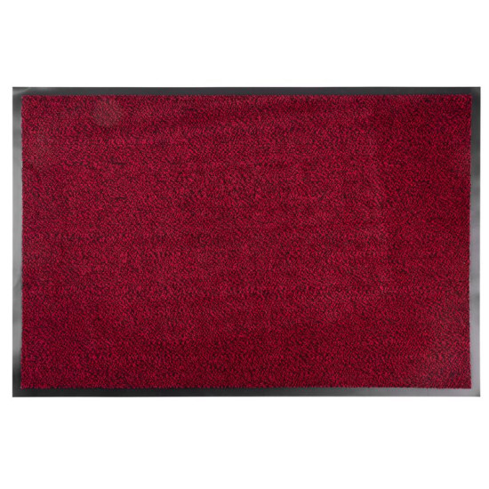 MagicHome mat, in front of the door, 60x90 cm, black/red