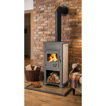 Печь Bella Thalia, бежевый, 5,4 кВт, 102 см, чугун/шамот Печь Bella Thalia, бежевый, 5,4 кВт, 102 см, чугун/шамот