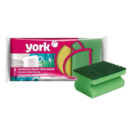 Švamme York 031010, trauku sūklis, ergonomisks, 9x7x4,3 cm iepakojums. 3 gab Švamme York 031010, trauku sūklis, ergonomisks, 9x7x4,3 cm iepakojums. 3 gab