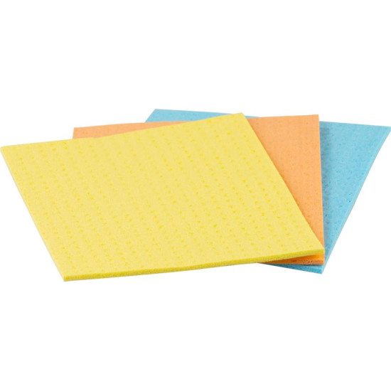 Sponge cloth York 024010, Swedish sponge, 17x15 cm, bal. 3 pcs