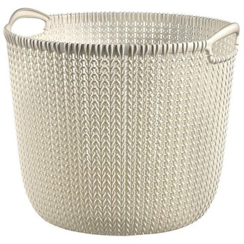 Veļas grozs Curver® KNIT 3673 30L, balts, 40x39x33 cm Veļas grozs Curver® KNIT 3673 30L, balts, 40x39x33 cm