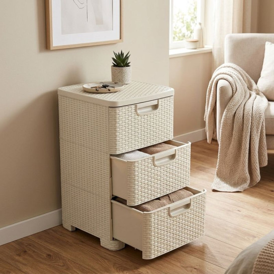 Комод сurver® STYLE, Кремовый, 32x37x63 см