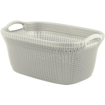 Veļas grozs Curver® KNIT 3677 40L, balts, 60x27x39 cm Veļas grozs Curver® KNIT 3677 40L, balts, 60x27x39 cm