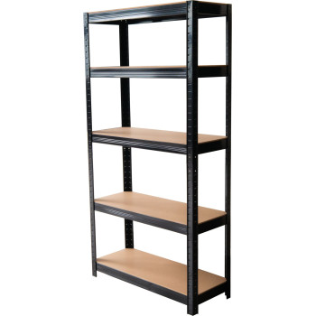 Plauktu plaukti, metāls, MDF, 5 plaukti, 1800x900x400 mm, antracīts Plauktu plaukti, metāls, MDF, 5 plaukti, 1800x900x400 mm, antracīts