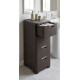Комод Curver® STYLE 4x ящика, темно-коричневый, 33x79x38 см