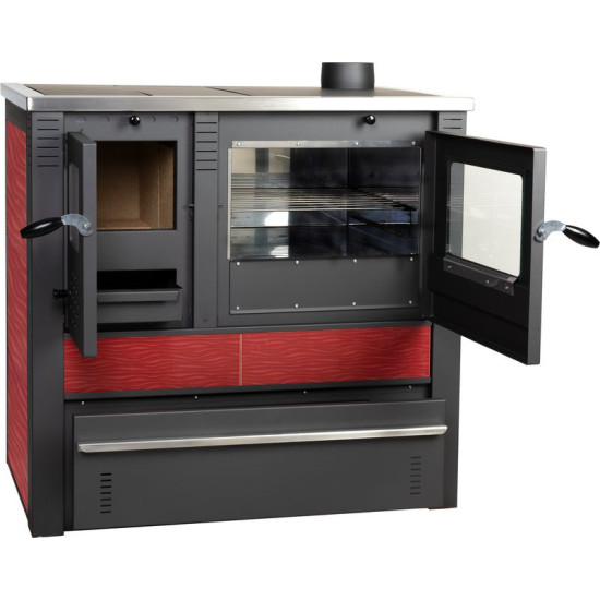 Panonia plīts, sarkana, labā izeja