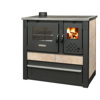 Печь Panonia, бежевая, выход дымохода слева Печь Panonia, бежевая, выход дымохода слева