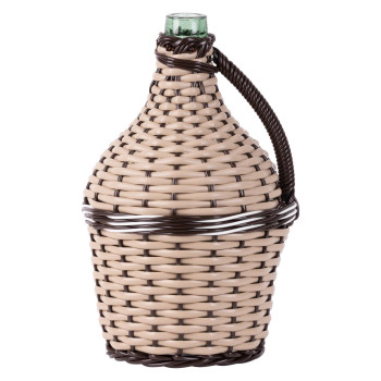 Demijohn Cada Wilo 05 lit, klasisks, stikls/plastmasa, MIX krāsas