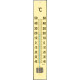 Wooden thermometer TMM-018 Yellow Flatter, 450x80x20 mm