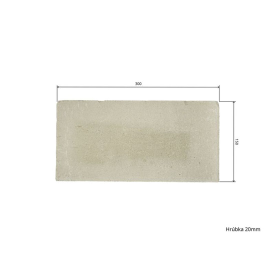 Шамот 30 х 15 х 2