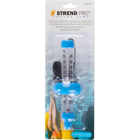 Swimming pool plastic thermometerTMS-108 Float, 195x50x70 mm