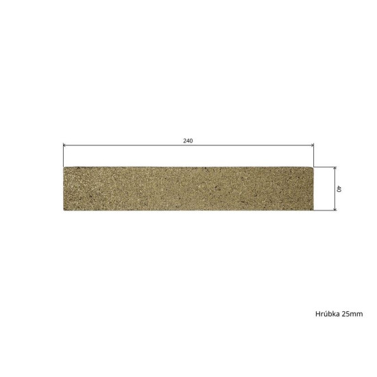 Шамот 24 х 4 х 2,5