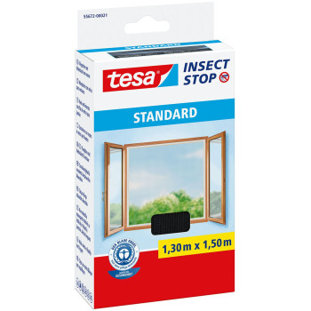Insektu tīkls tesa® Standard, kukaiņu un odu atbaidīšanas līdzeklis, antracīts, 1500 mm, L-1,5 m Insektu tīkls tesa® Standard, kukaiņu un odu atbaidīšanas līdzeklis, antracīts, 1500 mm, L-1,5 m