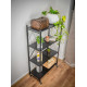 Rack Racks RAW4T, metal, 4 shelves, 1270x720x340 mm, max. 50 kg/shelf, portable