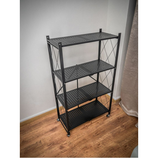 Rack Racks RAW4T, metal, 4 shelves, 1270x720x340 mm, max. 50 kg/shelf, portable