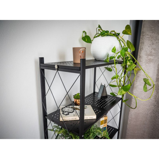 Rack Racks RAW5T, metāls, 5 plaukti, 1630x720x340 mm, maks. 50 kg/plaukts, pārnēsājams