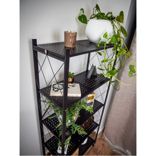 Rack Racks RAW5T, metāls, 5 plaukti, 1630x720x340 mm, maks. 50 kg/plaukts, pārnēsājams