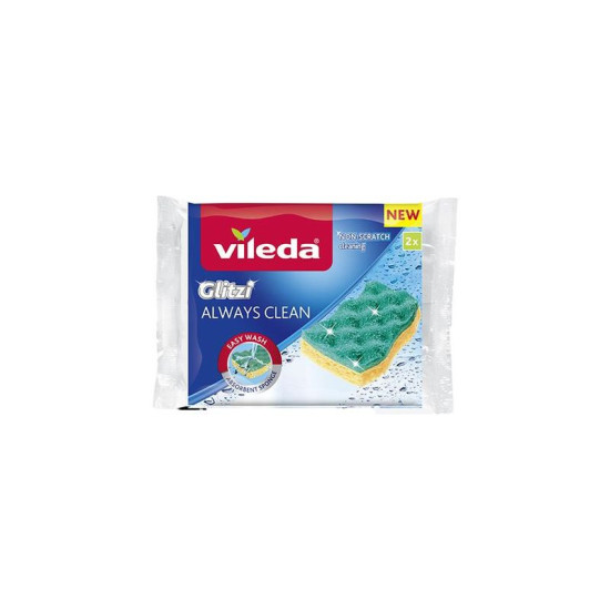 Sponge Vileda Glitzi Always Clean, viscous, pack. 2 pcs Sponge Vileda Glitzi Always Clean, viscous, pack. 2 pcs