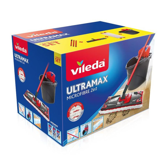 Cleaning set Vileda Ultramax Complete Set box mop for floors + bucket Cleaning set Vileda Ultramax Complete Set box mop for floors + bucket