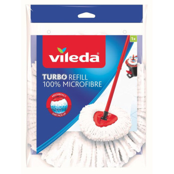 Mop белая Vileda Turbo Classic, резервная насадка для щетки для пола