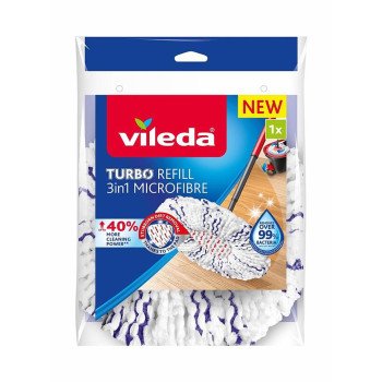 Насадка для швабры Vileda TURBO, 3в1, запасная насадка