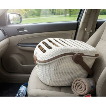 Box Curver® PET CARRIER, beige, 38x51x33 cm, transportable, for cat and dog Box Curver® PET CARRIER, beige, 38x51x33 cm, transportable, for cat and dog