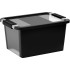 Box KIS Bi-Box S, 11L, black, 26x36,5x19 cm, with lid
