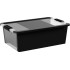 Box KIS Bi-Box M, 26L, black, 35x55x19 cm, with lid