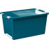 Kaste KIS Bi-Box L, 40L, tirkīza, 35x55x28 cm, ar vāku