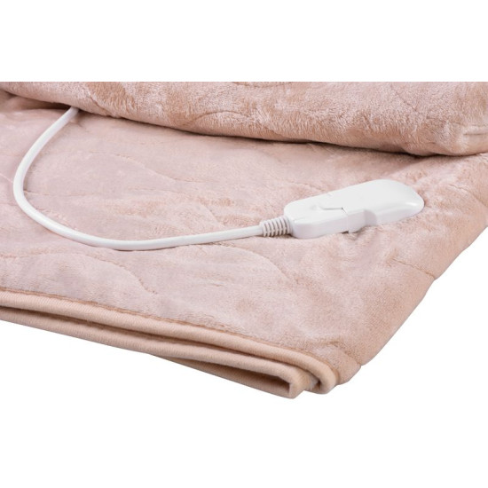 Одеяло MagicHome, с подогревом, фланель, бежевый, 180х130 см