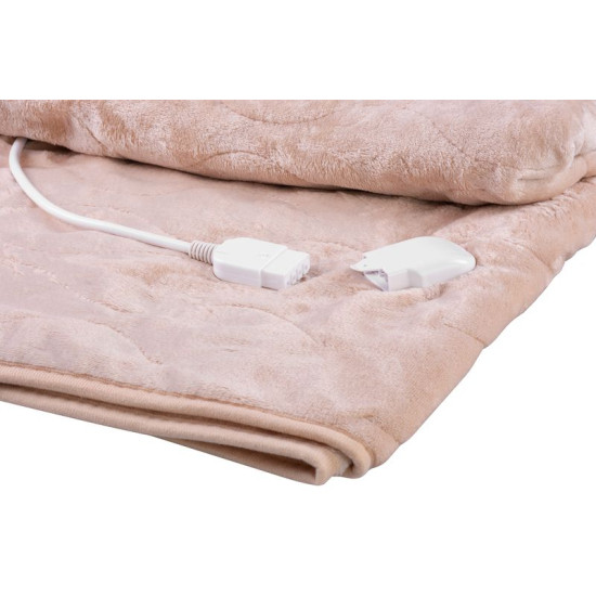 Одеяло MagicHome, с подогревом, фланель, бежевый, 180х130 см