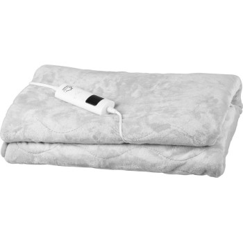 Одеяло MagicHome, с подогревом, фланель, серый, 180х130 см