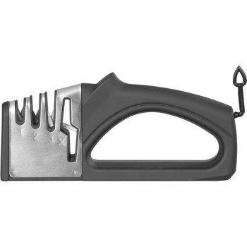 Точилка MagicHome, для ножниц и ножей,  4 в 1, черная