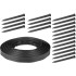 Edge Strend Pro Garden, lawn, elastic, black, L-10 m, 4 cm
