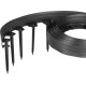 Ограждение Strend Pro Garden, газон, резинка, чёрный, L-10 м, 6 см