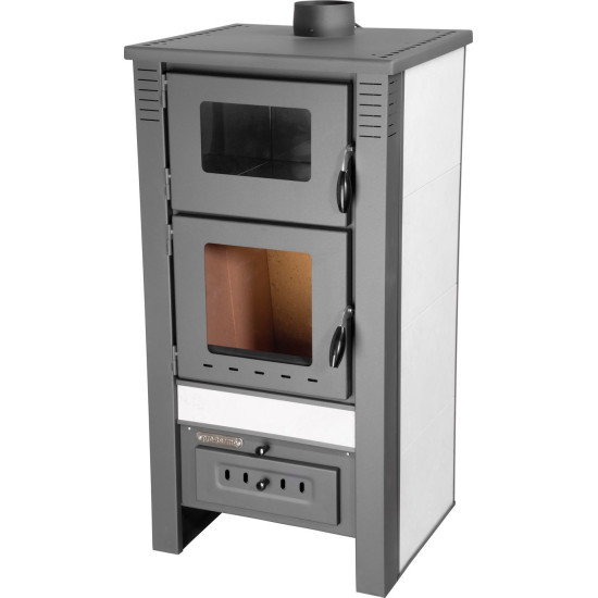 Plīts Pro TAURUS Keramika, balta, 12 kW, 120 mm, ar cepeškrāsni