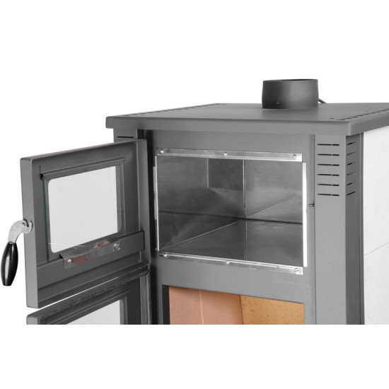 Plīts Pro TAURUS Keramika, balta, 12 kW, 120 mm, ar cepeškrāsni