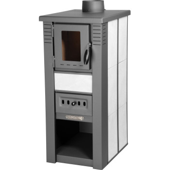 Krāsns Pro LAVA Keramika, balta, 6 kW, 120 mm