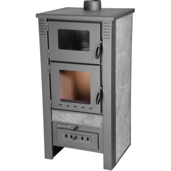 Krāsns Pro TAURUS Keramika, pelēka, 12 kW, 120 mm, ar cepeškrāsni