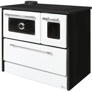 Plīts 701-G OMEGA Kuzine, ar stiklu, balts, kreisais izvads Plīts 701-G OMEGA Kuzine, ar stiklu, balts, kreisais izvads