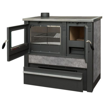 Плита раnoniа, серый, выход дымохода слева Плита раnoniа, серый, выход дымохода слева