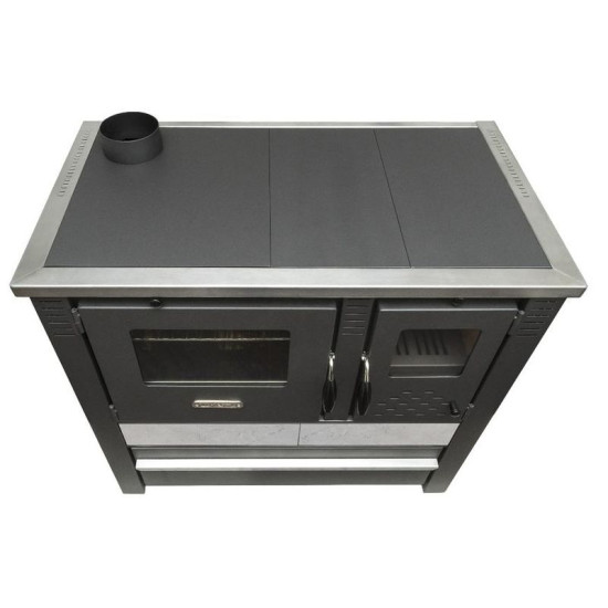 Плита раnoniа, серый, выход дымохода слева