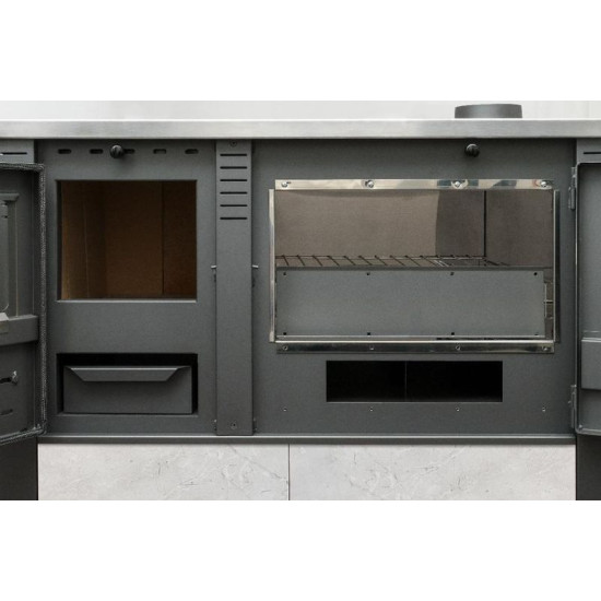 Panonia plīts, pelēka, labā izeja