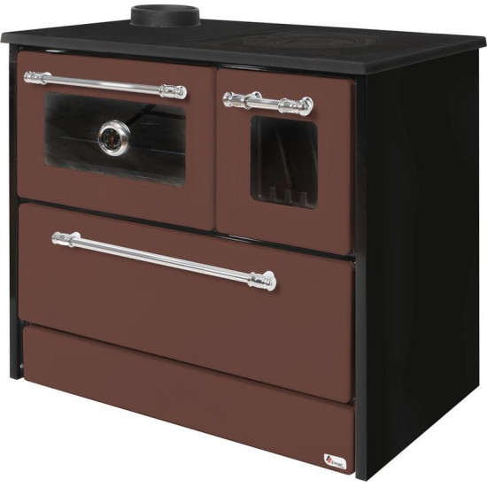 Plīts 701-G OMEGA Kuzine, ar stiklu, brūns, kreisais izvads Plīts 701-G OMEGA Kuzine, ar stiklu, brūns, kreisais izvads