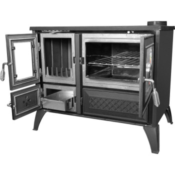 Печь 801 STELA, черная, выход справа Печь 801 STELA, черная, выход справа